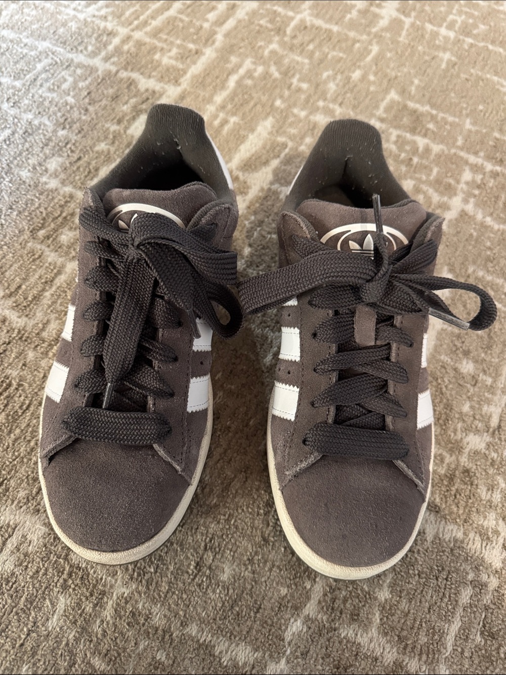 adidas campus- Women's Suede Sneakers with White Stripes